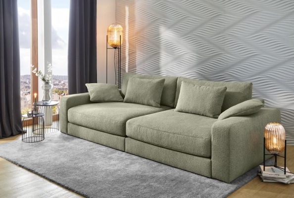 Tissu vert clair chiné
