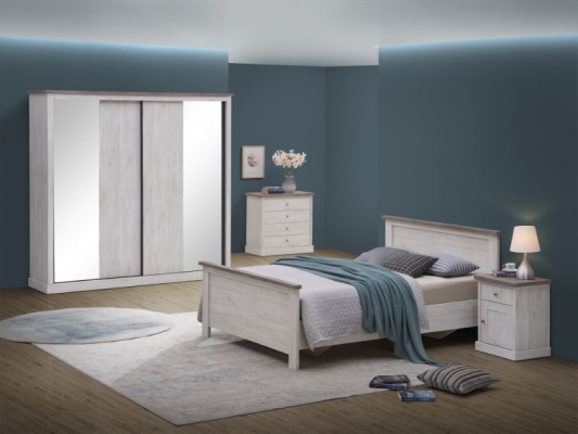 Avec garde-robe 2 portes coulissantes