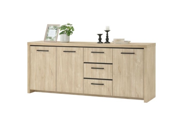 Dressoir 3 portes 3 tiroirs