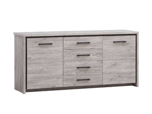 Dressoir 2 portes et 4 tiroirs