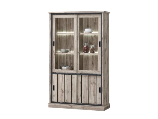 Vitrine 2 portes avec éclairage led