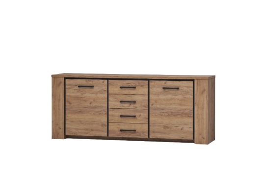 Dressoir 2 portes 4 tiroirs