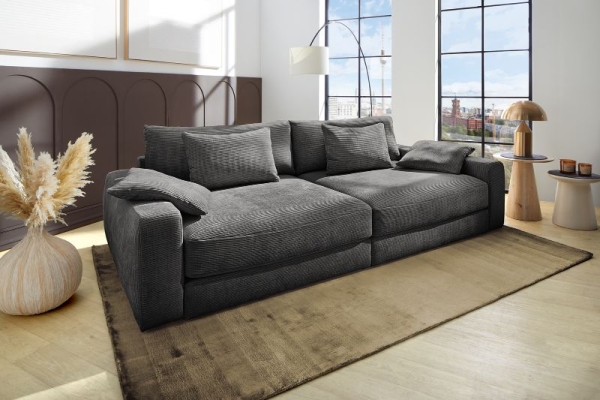 Tissu gris foncé
