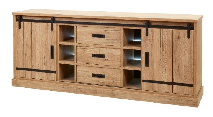 Dressoir  2 portes et 3 tiroirs