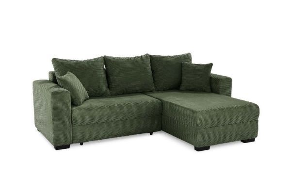 Microfibre velours côtelé vert