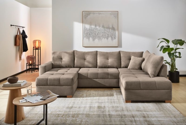 Microfibre velours taupe