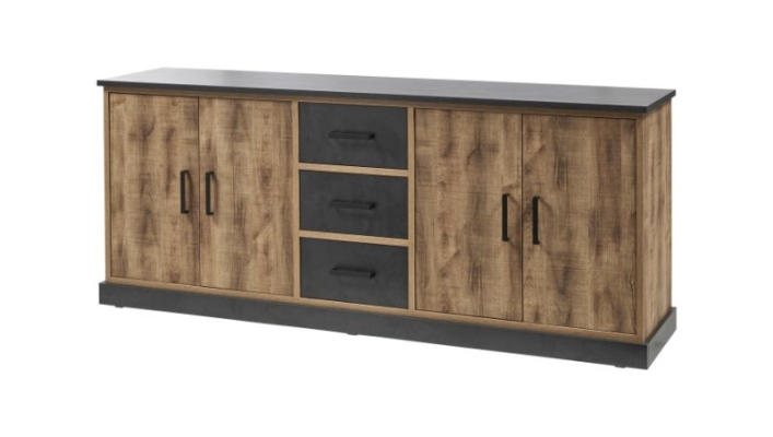 Dressoir 4 portes et 3 tiroirs