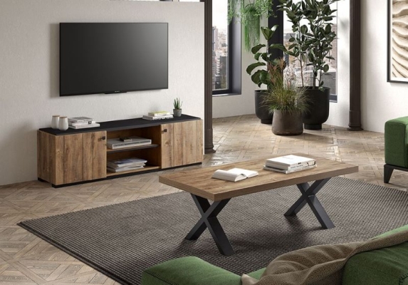 Meuble TV et table de salon assortis