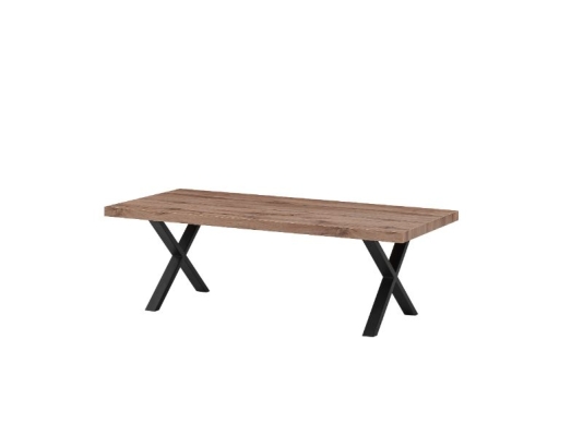 Table de salon avec pieds en X