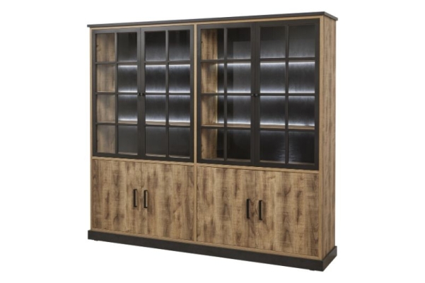 Bibliothèque avec éclairage 