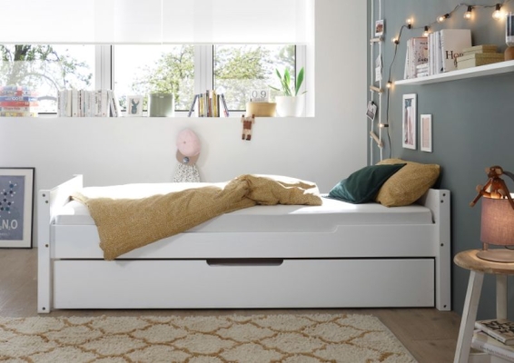Lit 90 x 200 cm avec lit tiroir en option