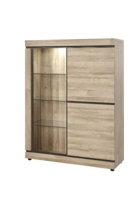 Vitrine avec éclairage led
